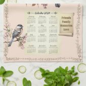 2024 Kalender Handdoek Chickadees Home Sweet Home (Gevouwen)
