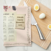 2024 Kalender Handdoek Chickadees Home Sweet Home (Quarter Fold)