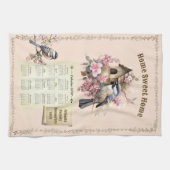 2024 Kalender Handdoek Chickadees Home Sweet Home (Horizontaal)