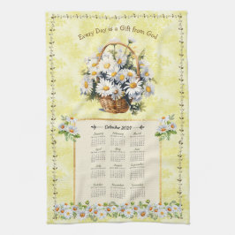 2024 Kalender Handdoek Gele Daisy Gift van God