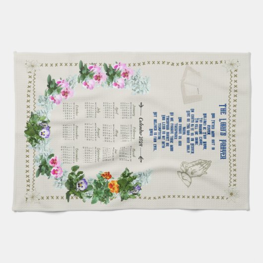 2024 Kalender Handdoek Het Gebed van de Heer (Horizontaal)