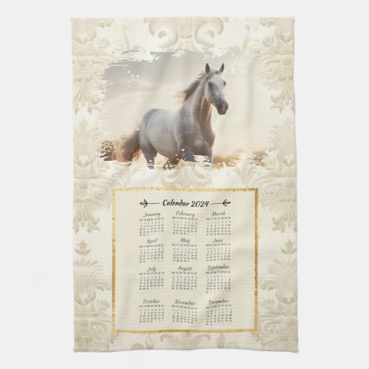 2024 Kalender Handdoek Paard (Verticaal)