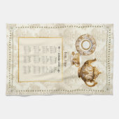 2024 Kalender Handdoek Thee Tijd of Aangepast Beri (Horizontaal)