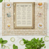 2024 Kalender Handdoek Zaterdag Ochtend Theetijd (Gevouwen)