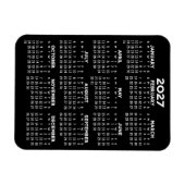 2024 Kalender heel jaar - Basis Minimaal Magneet (Horizontaal)