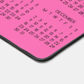 2024 Kalender Hete Roze Kleur Achtergrond Bureaumat (Hoek)