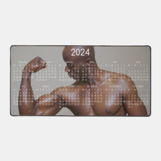 2024 Kalender Hot Guy Flexes Sexy Shirtless Muscle Bureaumat