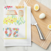 2024 Kalender Keuken Theedoek Bloemen (Quarter Fold)