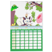 2024 Kalender Kleurrijke Kikker Opossum Bloemen (Mar 2027)