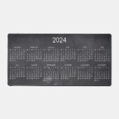 2024 Kalender Leraar Blank Chalkboard Design Bureaumat (Voorkant)