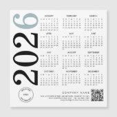 2024 Kalender Logo QR-code Blauw zwart bedrijf (Voorkant)