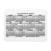 2024 Kalender Magneet Wit (Horizontaal)