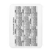 2024 Kalender Magneet Wit (Verticaal)