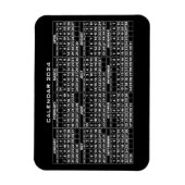 2024 Kalender Magneet Zwart (Verticaal)