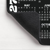 2024 Kalender met 3 Foto Collage - zwart Muismat (Hoek)