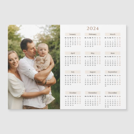 2024 Kalender met aangepaste Foto (Voorkant)