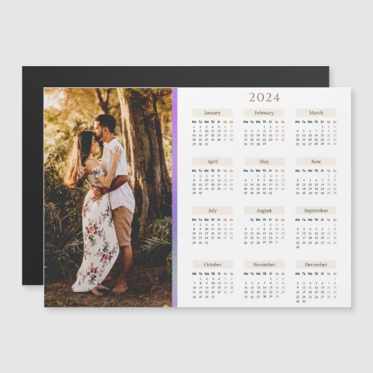 2024 Kalender met aangepaste Foto (Voorkant / Achterkant)