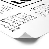 2024 Kalender met Bedrijf Logo en Naam Poster (Hoek)