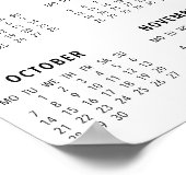 2024 Kalender minimalistische multifoto Poster (Hoek)