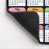 2024 Kalender Modern Zwart 6 Familie Fotocollage Muismat (Hoek)