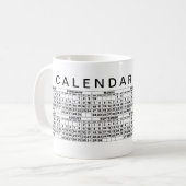 2024 Kalender Mok Zwart Wit (Voorkant links)