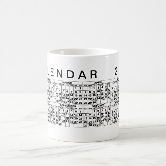 2024 Kalender Mok Zwart Wit (Center)