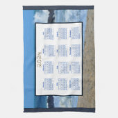 2024 Kalender Ocean Waves Beach Rocks Foto Theedoek (Verticaal)