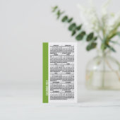 2024 Kalender portemonnee formaat Visitekaartje gr (Staand voorkant)