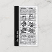 2024 Kalender portemonnee formaat Visitekaartje wi (Voorkant)