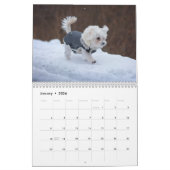 2024 Kalender Schattige Puppy - Aangepaste Fotokal (Jan 2026)
