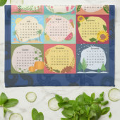 2024 Kalender Seizoensgebonden pracht Theedoek (Gevouwen)