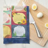 2024 Kalender Seizoensgebonden pracht Theedoek (Quarter Fold)