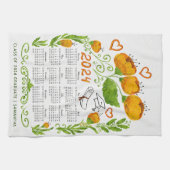 2024 Kalender Sinaasappel Klasse van 2024 Afstuder Theedoek (Horizontaal)