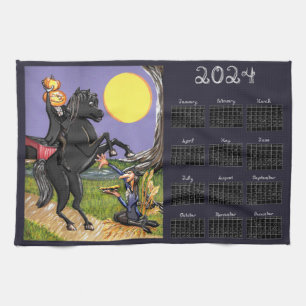 2024 kalender Sleepy Holle Hoofdloze Ruiter Theedoek