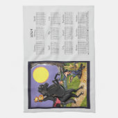 2024 Kalender Sleepy Holle Ruiter Ichabod Grijs Theedoek (Verticaal)