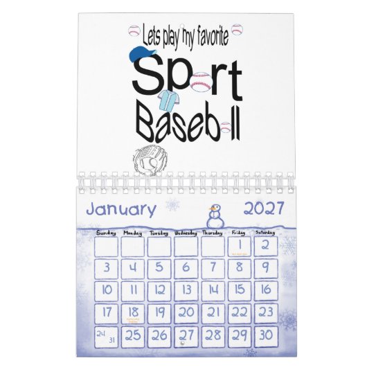 2024 Kalender Sport Football, Basketbal, Voetbal (Jan 2027)