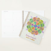 2024 Kalender Unieke Boho Retro Bloem Aangepaste N Planner (Display)