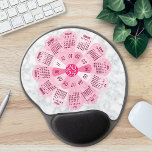 2024 Kalender Unieke Ronde Boho Roze Bloem Gel Muismat<br><div class="desc">Houd de datum in 2024 bij met deze prachtige kalender mousepad. Dit unieke ontwerp vormt de vorm van een bloem, met de kalendermaanden in een cirkel op de bloemblaadjes. Het heeft een retro hippie/bohemien look, met een gemarmerde achtergrond. De kleuren zijn allemaal tinten roze, wit en grijs. Aanpassen / personaliseren...</div>