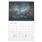 2024 Kalender van Steampunk Astrologie Zodiac teke (Mar 2027)