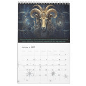 2024 Kalender van Steampunk Astrologie Zodiac teke (Jan 2027)