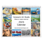 2024 Kalender Vanessa's Kunststudio (Hoes)