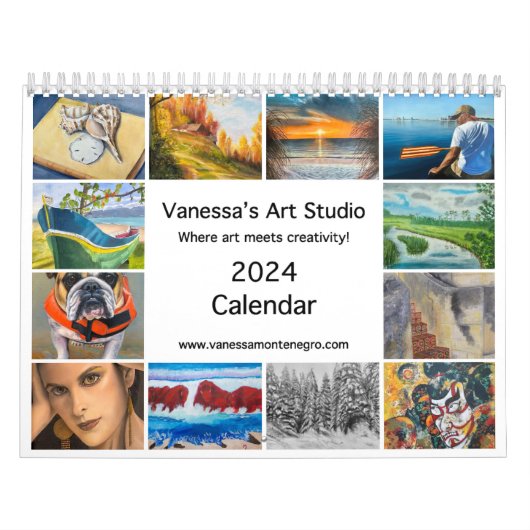 2024 Kalender Vanessa's Kunststudio (Hoes)