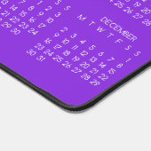 2024 Kalender Violet Kleur Achtergrond Bureaumat (Hoek)