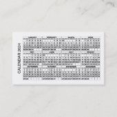 2024 Kalender Visitekaartje horizontaal Wit (Voorkant)