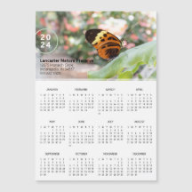 2024 Kalender Vlinder Promotionele Magneet