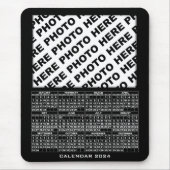 2024 Kalender Voeg 1 horizontale foto's Mousepad Muismat (Voorkant)