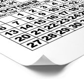 2024 Kalender Voeg 3 Foto's Poster Wit 18x24in (Hoek)