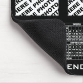 2024 Kalender Voeg 3 verticale foto's Mousepad Zwa Muismat (Hoek)