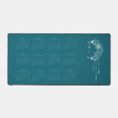 2024 Kalender Volledig Jaar Boho Zee Wave Bureaumat (Voorkant)