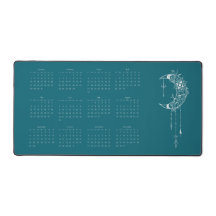 2024 Kalender Volledig Jaar Boho Zee Wave